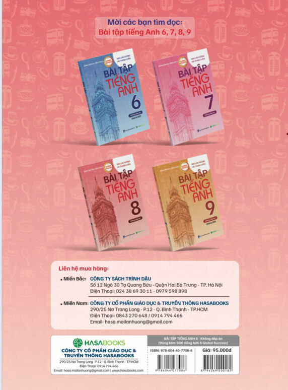 Bài Tập Tiếng Anh lớp 8 theo SGK Global Success (Không Đáp Án) - Ảnh 7