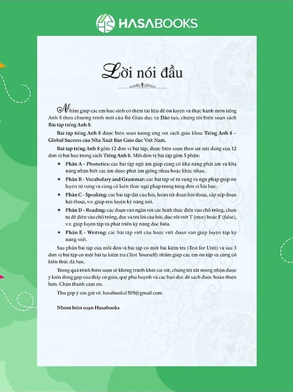 Bài Tập Tiếng Anh lớp 8 theo SGK Global Success (Không Đáp Án) - Ảnh 4