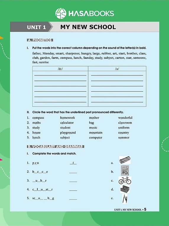 Bài Tập Tiếng Anh Lớp 6 theo SGK Global Success (Có Đáp Án) - Ảnh 5