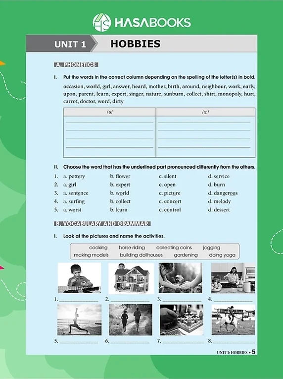 Bài Tập Tiếng Anh lớp 7 theo SGK Global Success (Có Đáp Án) - Ảnh 5